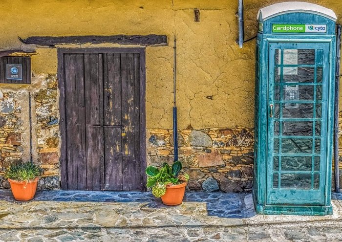 Cyprus Fikardou Village House Phone Booth